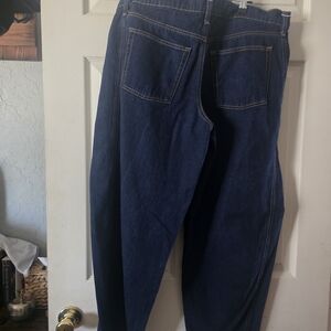 Women's Dark Blue Cropped Jeans